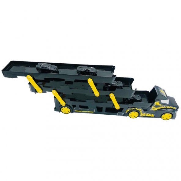 Ethem Oyuncak Siyah 3 Katlı Taşıyıcı Tır 628-3, 4 Arabalı 3 Katlı Taşıyıcı Tır - 4