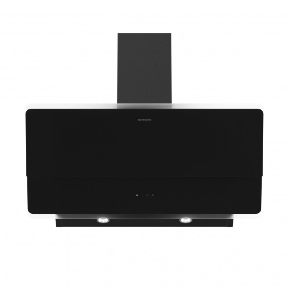Silverline 3490 Oslo Siyah Cam Davlumbaz 90 Cm - 2
