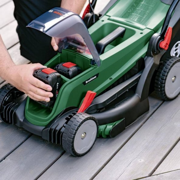 Bosch Universal Rotak 2x18V-37-550 Kömürsüz Akülü Çim Biçme Makinesi (Akü Hariç) 06008B9E01 - 3