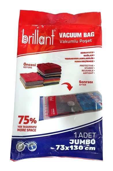 Brillant Vakumlu Hurç, 3lü Set, Jumbo Boy 73x130 - 2