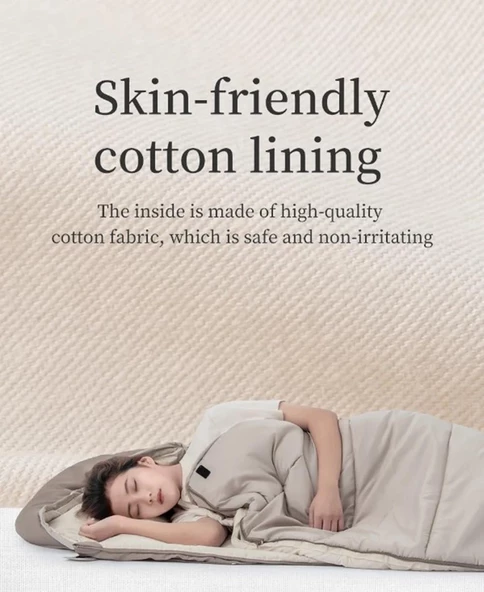 Naturehike Feeder B180 Cotton Uyku Tulumu -8°C Moss Green Left - 7