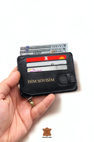 Hakiki Deri Kartlık Süper Ince Kemerli Model Cüzdan Portföy ürün görseli