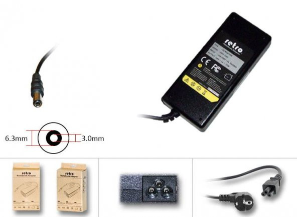 Toshiba Tecra A3X Notebook Adaptör (RETRO MARKA 15V 5A 75W) ürün görseli 1