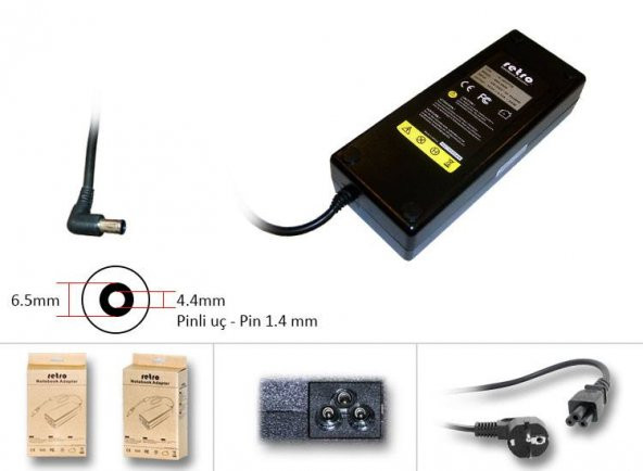 Sony Vaio VGN-A Serisi 19.5V 6.15A 120W VGP-AC19V16 Notebook Adaptör RNA-SN08