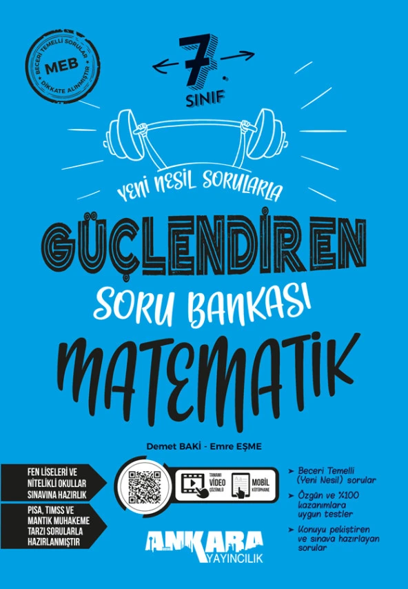 Ankara 7. Sınıf Matematik Güçlendiren Soru Bankası