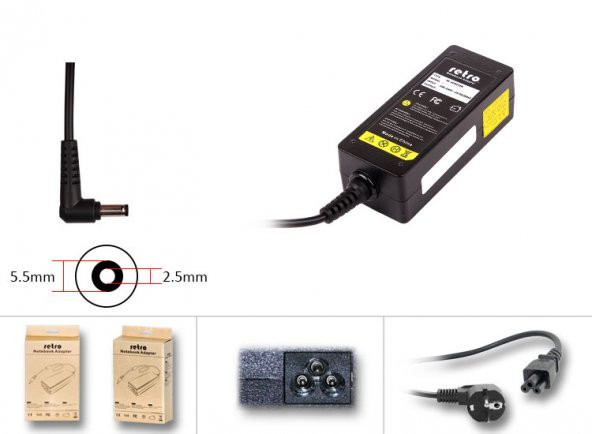 - Exper Style Netbook Serileri r 40W Netbook Adaptör RNA-IB03 ürün görseli 1