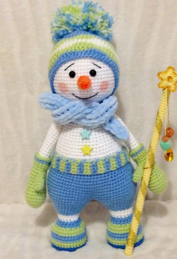 Kardan Adam Amigurumi Organik Oyuncak - 1