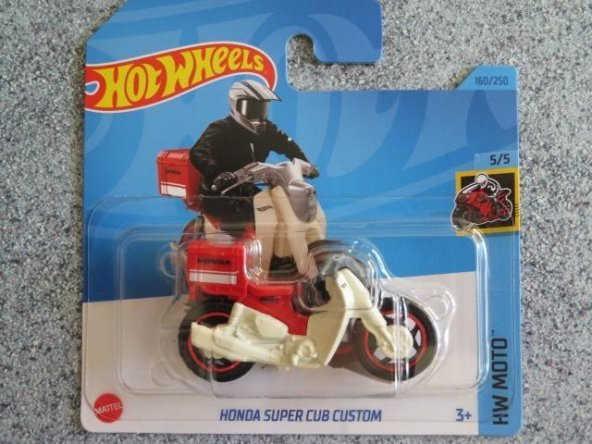 Hot Wheels H3H 160 HONDA SUPER CUB CUSTOM bike red 2023 160250 CaseH New Cast- HKG43