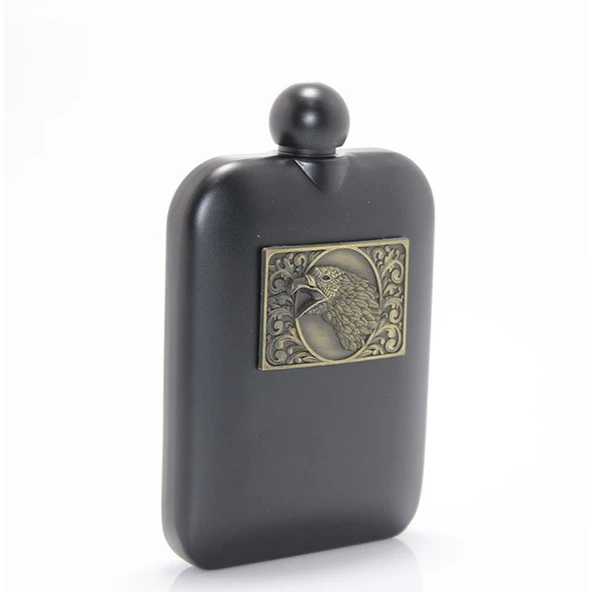 Paslanmaz Çelik Kartal Tasarımlı 6 Oz Matara - Resim 2