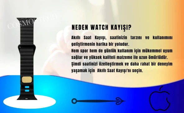 Cosmostech Akıllı Saat Watch için Uyumlu 42MM 44MM 45MM 49MM 1/2/3/4/5/6/se/7/8/ultra Silikon Kordon ve Kayışı Dalgalı Şerit Tasarım Beyaz - 3