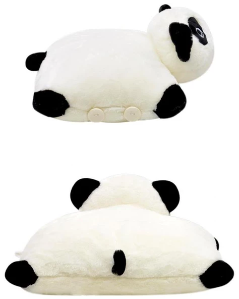 Selay Toys Pelüş Panda Yastık 40 cm Beyaz 1036 - 2