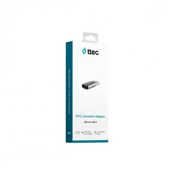 Ttec 2DK44UG USB-A 3.0 – Type-C OTG Dönüştürücü Adaptör ürün görseli 1