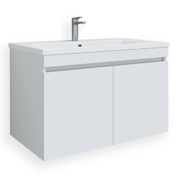 Teta Home Tokyo 80 cm Mdf Banyo Lavabolu Alt Dolap  Beyaz