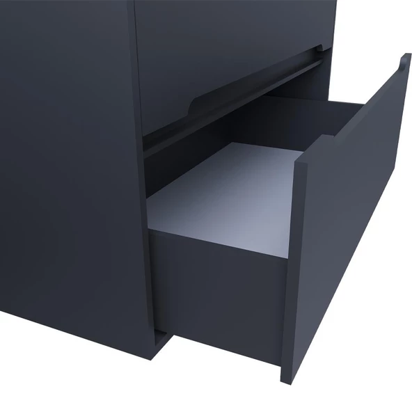 Teta Home Madrid 65 cm MDF Banyo Dolabı Seti ve Boy Dolabı  Antrasit - 3