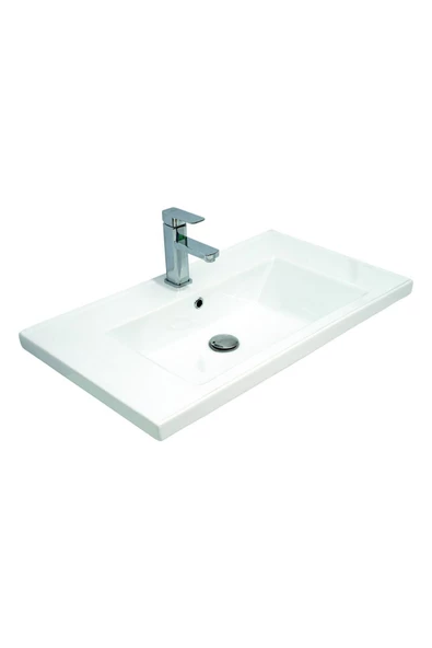 Teta Home Tokyo 80 Cm Mdf Banyo Dolabı Seti +Boy Dolabı  Beyaz - 4