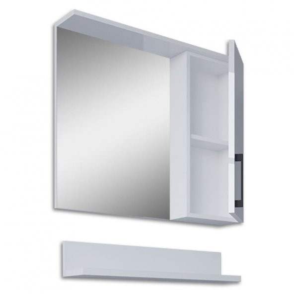 Teta Home Eko 65 Cm Mdf Banyo Aynalı Üst Dolap  Beyaz