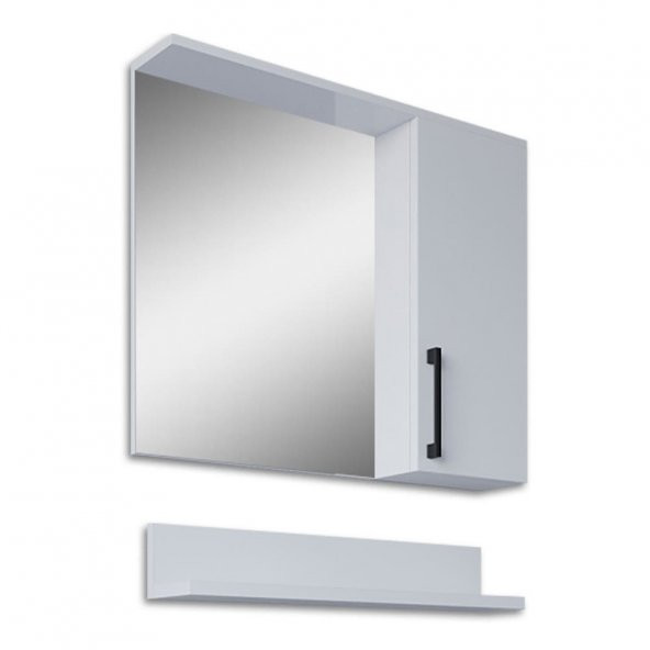 Teta Home Eko 65 Cm Mdf Banyo Aynalı Üst Dolap  Beyaz - 2