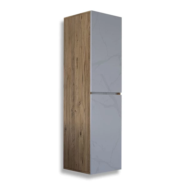 Teta Home Tokyo Mdf Banyo Boy Dolabı  Atlantik Çam-Beyaz - 1