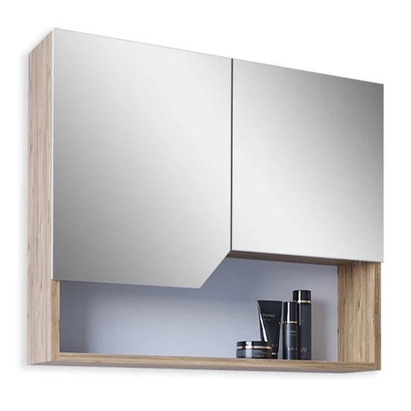 Teta Home Napoli 80 Cm Mdf Banyo Üst Dolabı  Atlantik Çam