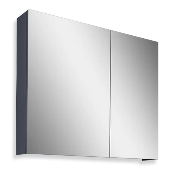 Teta Home Madrid 65CM Mdf Banyo Aynalı Üst Dolap  Antrasit