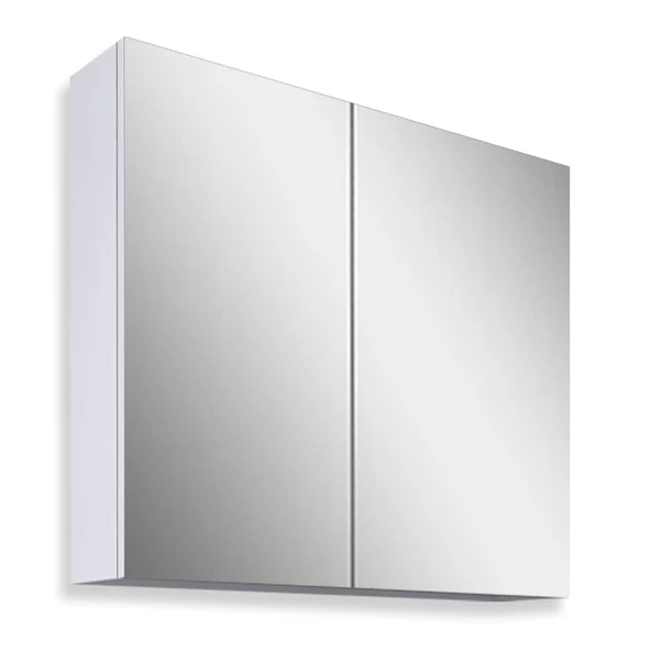 Teta Home Yalova 65 cm Mdf Banyo Aynalı Üst Dolap  Beyaz