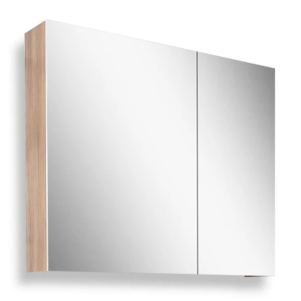 Teta Home Tokyo 65CM Mdf Banyo Üst Aynalı Dolap  Teak-Beyaz - 2