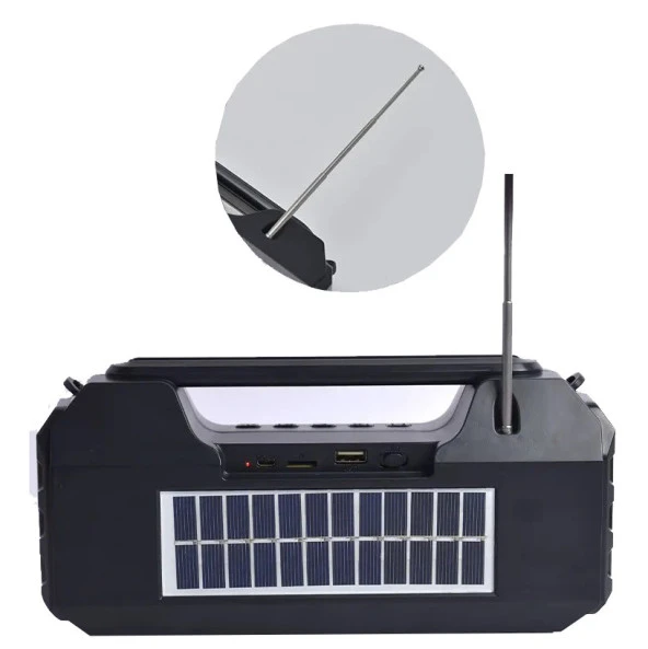 Concord SY978 Solar Güneş Enerji FM Radyo Bluetooth Hoparlör - 4