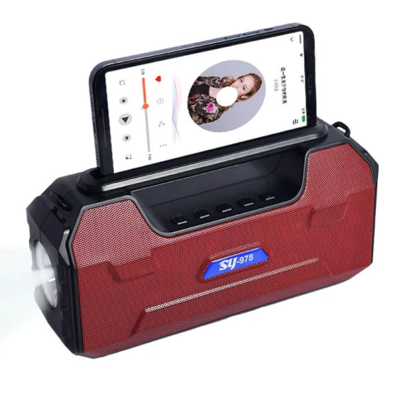 Concord SY978 Solar Güneş Enerji FM Radyo Bluetooth Hoparlör - 5