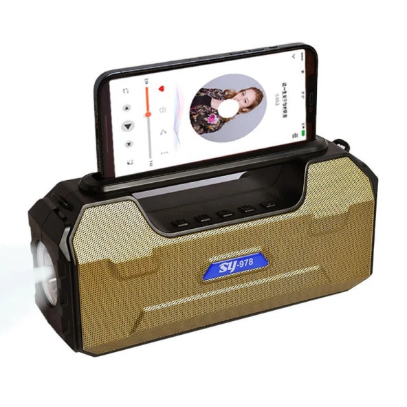 Concord SY978 Solar Güneş Enerji FM Radyo Bluetooth Hoparlör - 6