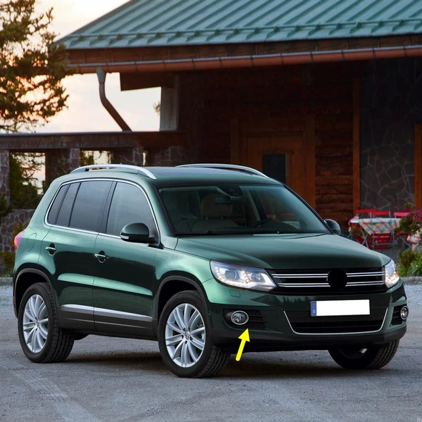 VW Tiguan 2012-2015 Ön Tampon Sağ Sis Farı Çerçevesi Krom 5N0853666H