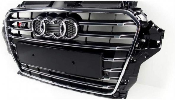 Audi A3 Uyumlu Panjur S3 Siyah 2013-2016 - 2
