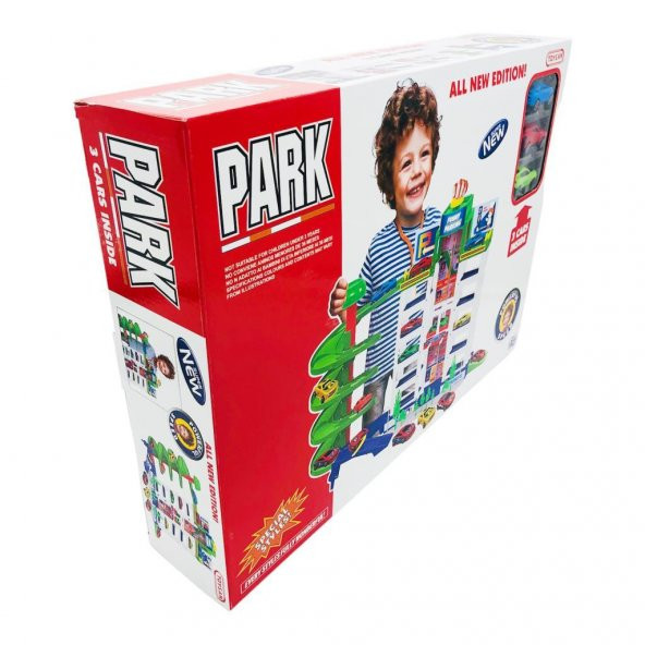 Toysan Oyuncak Asansörlü Garaj Seti TOY-41, 3lü Arabalı Garaj Seti - 5
