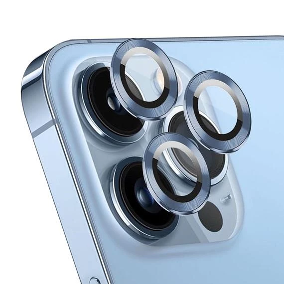 Vendas iPhone 15 Pro Uyumlu Görüntüyü Bozmayan Safir Cam Kamera Lens Koruyucu - 3