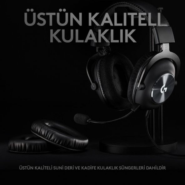 Logitech G Pro X 7.1 981-000818 Kablolu Mikrofonlu Kulak Üstü Oyuncu Kulaklığı - 2