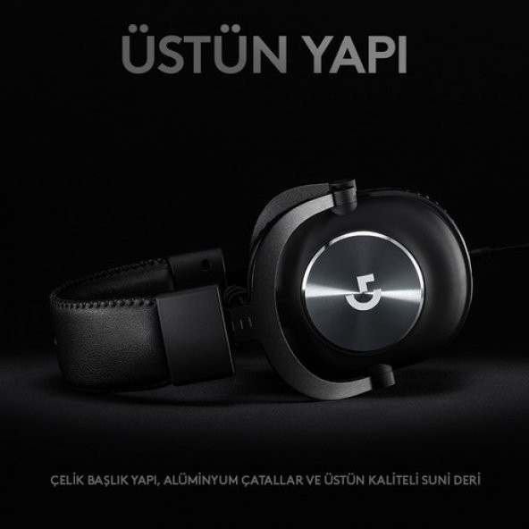 Logitech G Pro X 7.1 981-000818 Kablolu Mikrofonlu Kulak Üstü Oyuncu Kulaklığı - 3