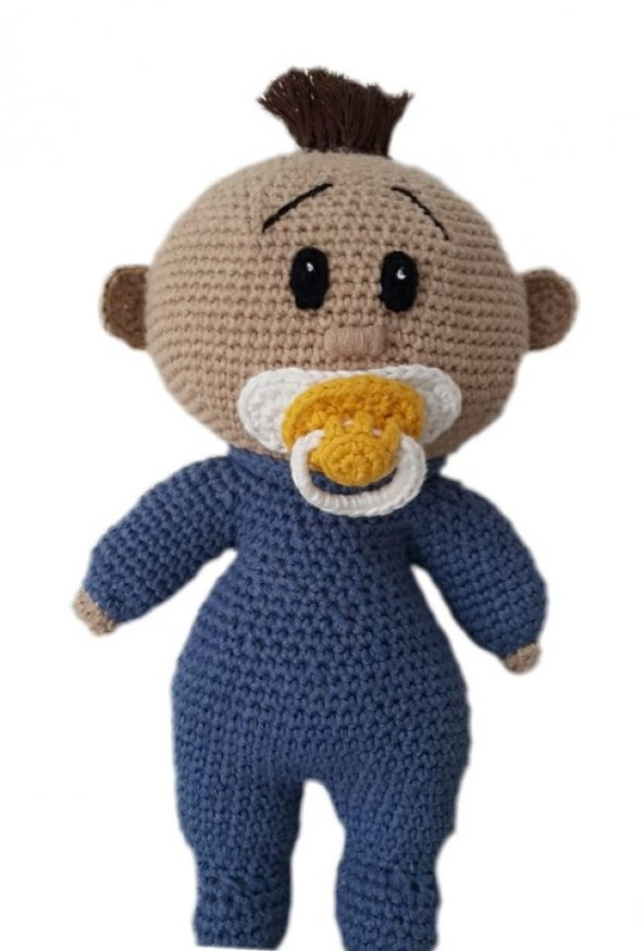Emzikli Bebek Amigurumi Organik Oyuncak - 1