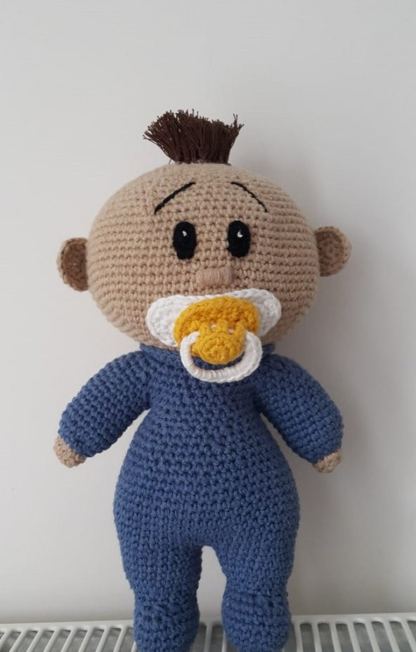 Emzikli Bebek Amigurumi Organik Oyuncak - 2