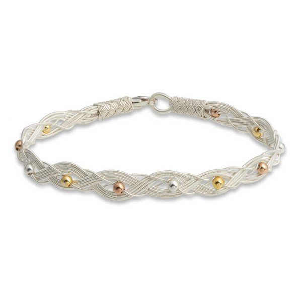 Gümüş Kazaziye Örgü Bileklik  SL5226 ürün görseli