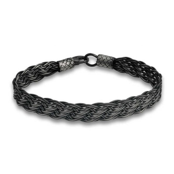 Gümüş Kazaziye Örgü Bileklik  SL5193