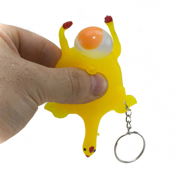 Yumurtlayan Tavuk Anahtarlık 2 Adet Set - 3