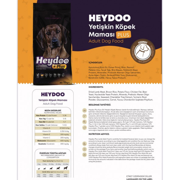 Heydoo Plus Yetişkin Köpek Maması 15 kg - 4
