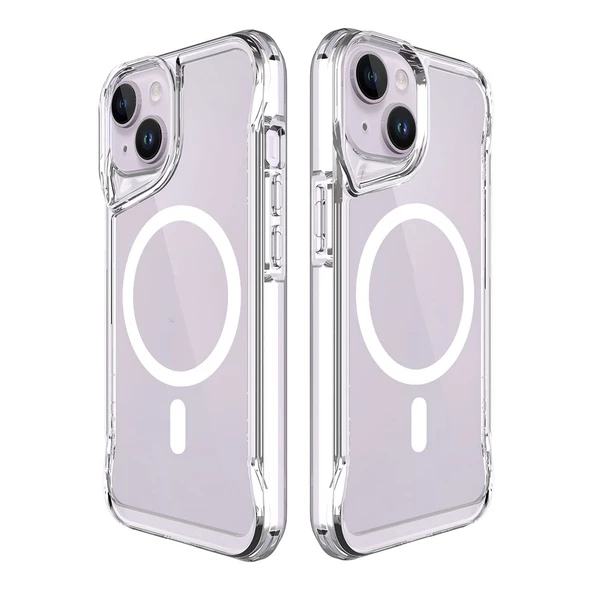 iPhone 15 Kılıf Magsafe Şarj Özellikli T-Max Magsafe Kılıf - Resim 2