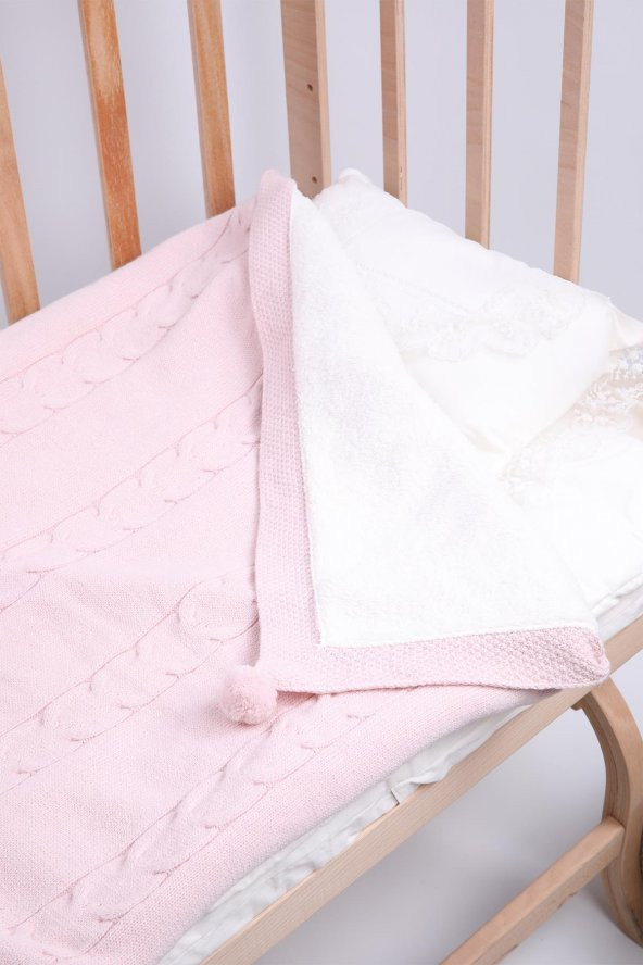 Babyhola Organik %100 Triko Velsoft Kız Erkek Bebek Battaniye Yenidoğan Hastane Çıkışı 4043 - 2