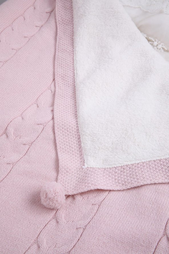 Babyhola Organik %100 Triko Velsoft Kız Erkek Bebek Battaniye Yenidoğan Hastane Çıkışı 4043 - 3