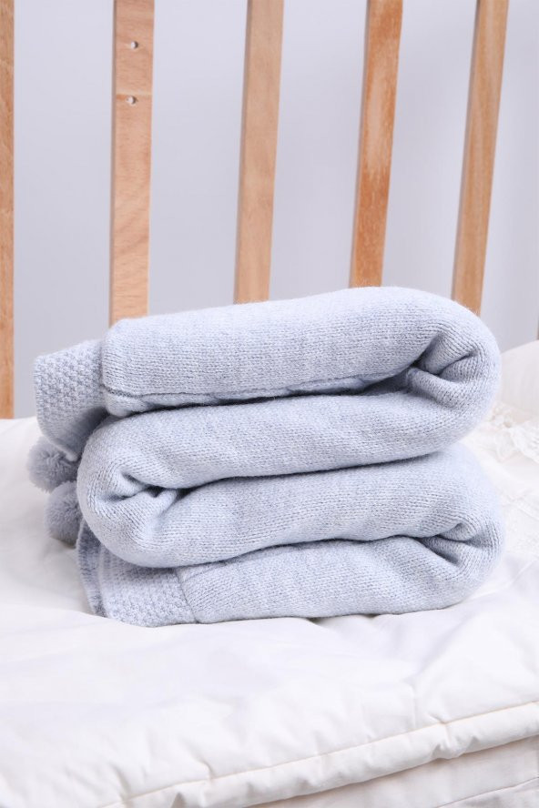 Babyhola Organik %100 Triko Velsoft Kız Erkek Bebek Battaniye Yenidoğan Hastane Çıkışı 4043 - 9