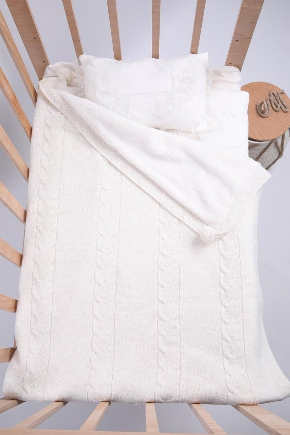 Babyhola Organik %100 Triko Velsoft Kız Erkek Bebek Battaniye Yenidoğan Hastane Çıkışı 4043 - 10