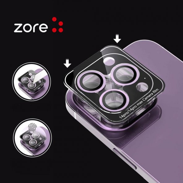 iPhone 15 Plus Premium Safir Kamera Lens Koruyucu - 6
