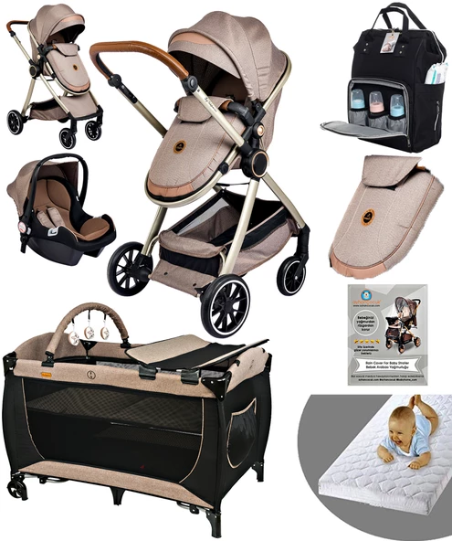 Baby Home 990 Travel Sistem Bebek Arabası 560 Oyun Parkı Yatak Beşik - 3