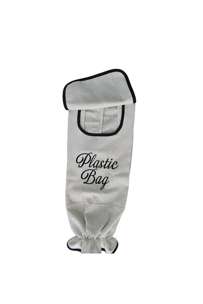 Plastic Bag - Poşet Torbası Kese Krem Keten - 6