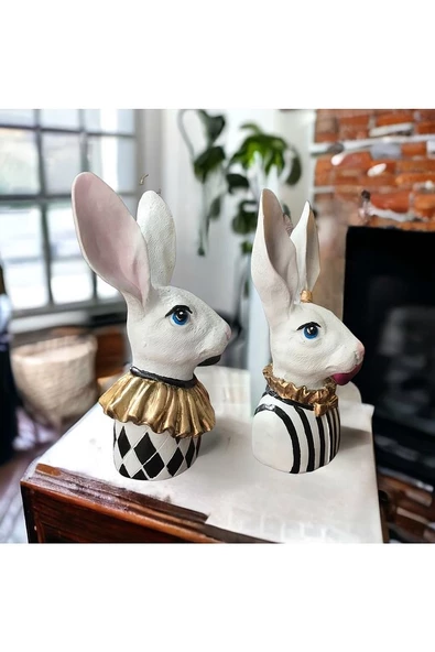 Mackenzie Kraliyet Tavşanları Dekoratif Obje - 2